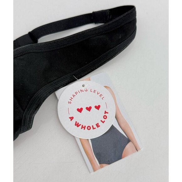 NWT Assets By SpanX Women's Black One Piece Bodysuit Sz Sm, A Whole Lot Shaping - Picture 5 of 6